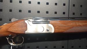 Akkar "Open Country" Model Shotgun,12 gauge over under.