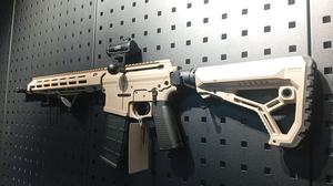 Troy 300blk Straight pull AR-15 FDE 16", 5/8x24 thread *FULL PACKAGE*