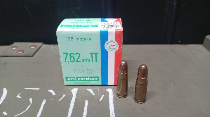 Yugoslavian 7.62x25mm-TT FMJ (x25rnd pkts)