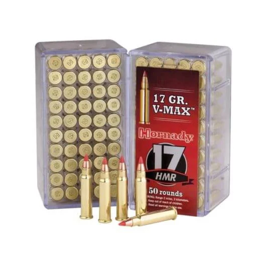 Hornady 17 HMR 17 gr V-MAX Varmint Express – 50 rounds