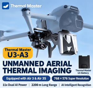 Thermal Master SkyEye U3 — Give Any Drone the element of modern intelligence. Extra batteries:$230