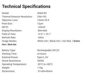 Keck thermal imager scope ignis R3 *2 year warranty*