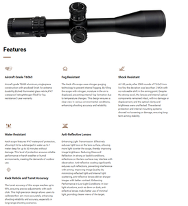 Keck Optics Rifle scope ZENITH ED 4.5-27×56 FFPIR Tube34mm *Lifetime warranty*