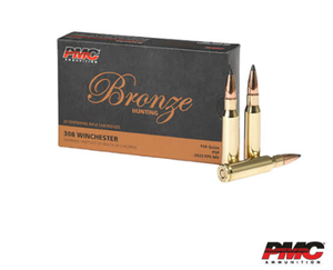308 Winchester soft point, PMC Bronze (x20)