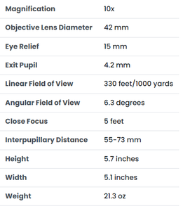 Vortex Diamondback HD 10x42 Binoculars