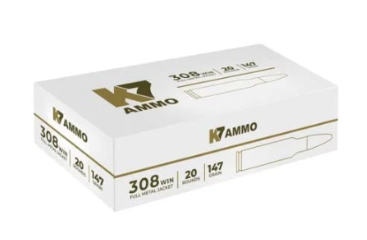 K7 308 Winchester 147gr FMJ (x20/pack)