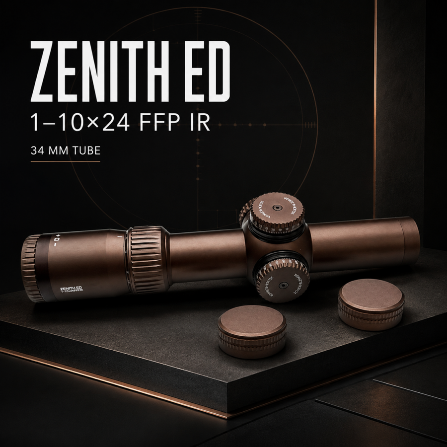 Keck optics Rifle Scope ZENITH ED 1-10×24 FFPIR Tube34mm *Lifetime warranty*
