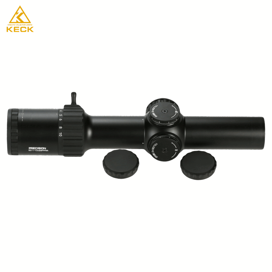 KECK optics Rifle Scope PRECISION ED 1-10X28 FFPIR Tube34mm *Lifetime warranty*