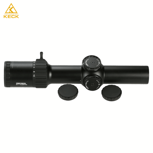 KECK optics Rifle Scope PRECISION ED 1-10X28 FFPIR Tube34mm *Lifetime warranty*
